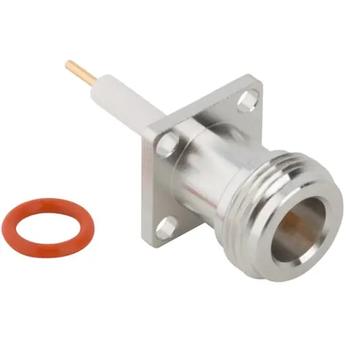 N Flanschbuchse 50 Ω, Lötanschluss, gerade, 172224 Neuheit