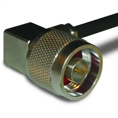 Zertifiziert N Flanschbuchse 50 Ω, RG-58, RG-141, LMR-195, Belden 7806A, Belden 9311, Lötanschluss, abgewinkelt, 172316