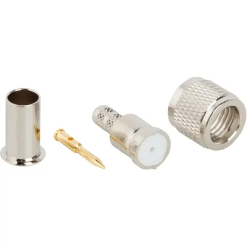 Kostenloser Versand Mini-UHF Stecker 50 Ω, RG-55, RG-142, RG-223, RG-400, Belden 83242, Lötanschluss, gerade, 182123