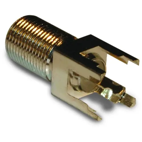 Billig F Einbaubuchse 75 Ω, Lötanschluss, gerade, 222141
