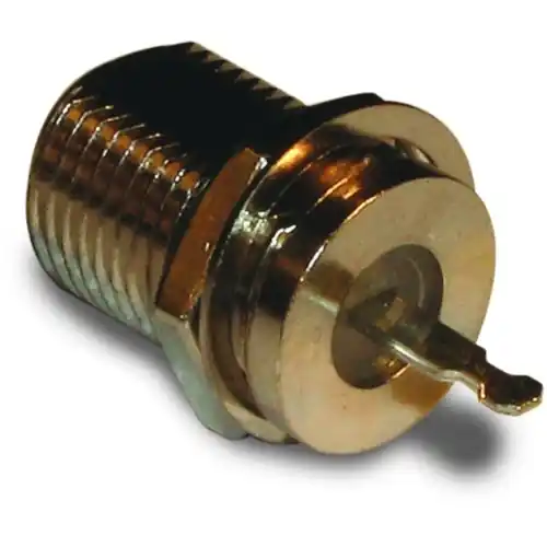 Zertifiziert F Einbaubuchse 75 Ω, Lötanschluss, gerade, 222150-10