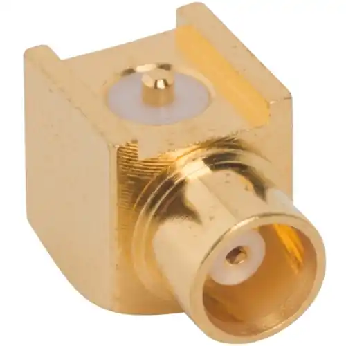 MCX Einbaubuchse 50 Ω, Lötanschluss, abgewinkelt, 252149 Kostenloser Rückversand