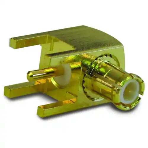 Schnäppchen MCX Stecker 50 Ω, Lötanschluss, abgewinkelt, 252155