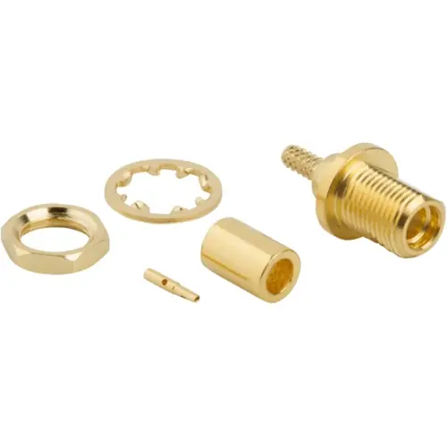 MMCX Einbaubuchse 50 Ω, RG-178, RG-196, Belden 83265, Lötanschluss, gerade, 262120 Preisreduziert