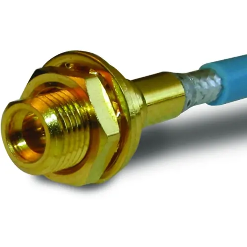 Echt MMCX Einbaubuchse 50 Ω, RG-405, Belden 1671A, Lötanschluss, gerade, 262124