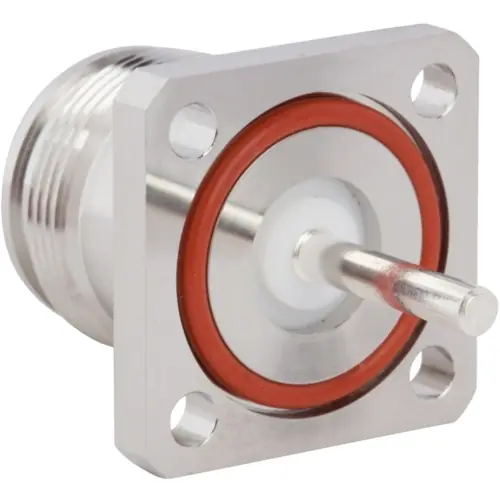 Schnäppchen 4.3/10 Flanschbuchse 50 Ω, Lötanschluss, gerade, 431-118J-52S