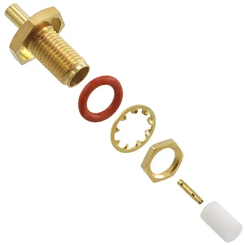 Kostenloser Rückversand SMA Einbaubuchse 50 Ω, 0.085 Semi-Rigid, 0.086 Semi-Rigid, Lötanschluss, gerade, 901-9210-2