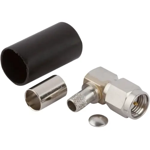 Sonderangebot SMA Stecker 50 Ω, RG-142, RG-223, RG-400, RG-55, Lötanschluss, abgewinkelt, 901-9531-1SF