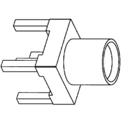 Gratis Versand MCX Einbaubuchse 75 Ω, Lötanschluss, gerade, 919-124J-71P