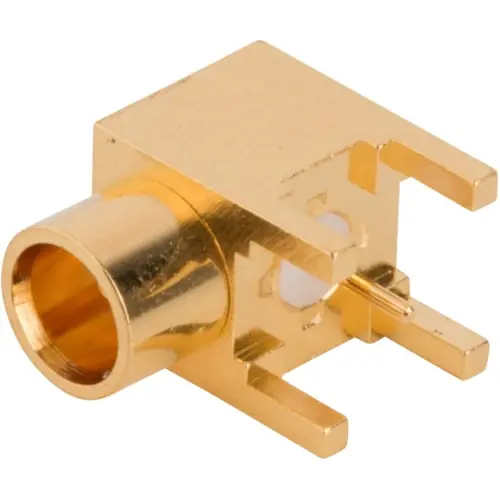 MCX Einbaubuchse 75 Ω, Lötanschluss, abgewinkelt, 919-236J-71A Neu
