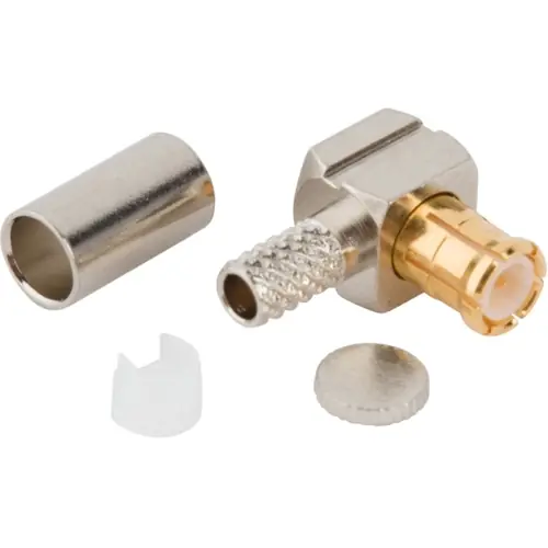 Beliebt MCX Stecker 50 Ω, RG-174, RG-188, RG-316, LMR-100A, Belden 7805A, RG-174LL, Lötanschluss, abgewinkelt, 919-387P-51A