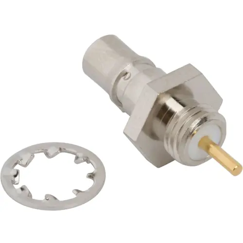 Must-Have QMA Einbaubuchse 50 Ω, Lötanschluss, gerade, 930-193J-51S