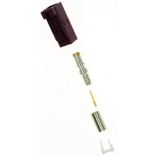 Neue Ware FAKRA Einbaubuchse 50 Ω, RG-58, RG-141, LMR-195, Belden 7806A, Belden 9311, Crimpanschluss, gerade, FA1-NDSJ-C04-0