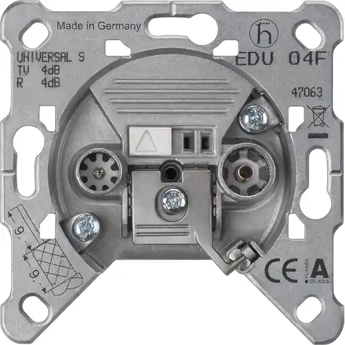 IEC-Stecker/IEC-Buchse Antennen-Stichleitungsdose 75 Ω, 5TG2485 Direktkauf