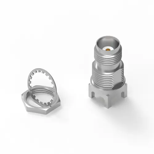 Neu Im Sortiment TNC Einbaubuchse 50 Ω, Lötanschluss, gerade, 67012042221506