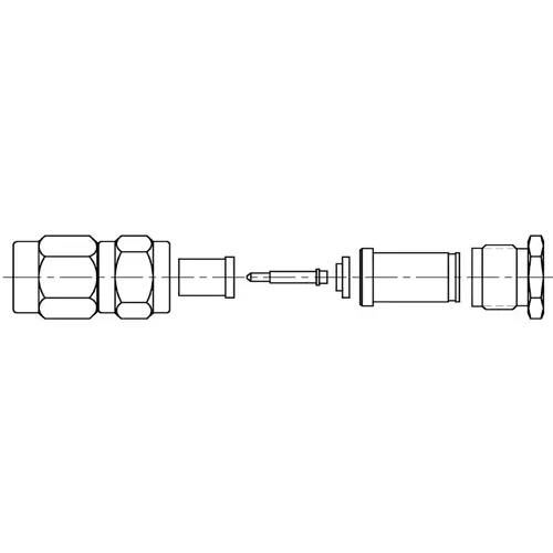 SMA Stecker 50 Ω, RG-405, Löt/Klemme, gerade, 1050789-1 Schnäppchen