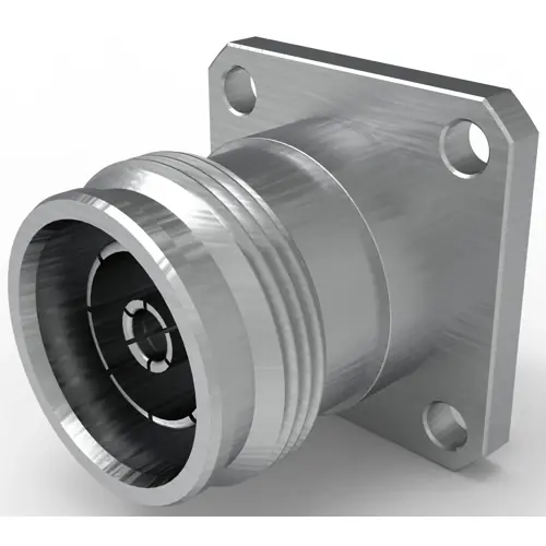 Aktuell 4.3/10 Flanschbuchse 50 Ω, RG-141, Lötanschluss, gerade, 2081973-1