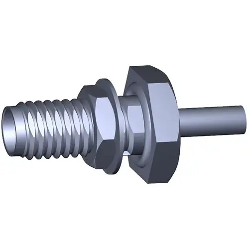 SMA Einbaubuchse 50 Ω, 0.085 Semi-Rigid, Lötanschluss, gerade, 2101520-1 Begrenztes Angebot