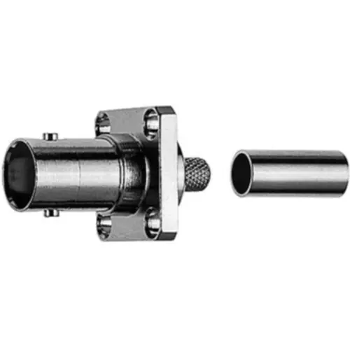 Gratis Versand BNC Flanschbuchse 50 Ω, RG-223/U, RG-400/U, Crimp/Crimp, gerade, 100023381