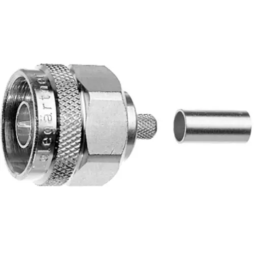 N Stecker 50 Ω, G44 (1.1/2.95), Crimp/Crimp, gerade, 100023900 Highlight