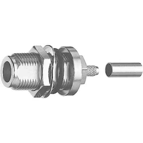 N Einbaubuchse 50 Ω, RG-213/U, Löt-/Crimpanschluss, gerade, 100024094 Solange Der Vorrat Reicht