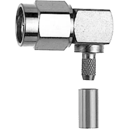 Must-Have SMA Stecker 50 Ω, RG-58C/U, Löt-/Crimpanschluss, abgewinkelt, 100024618