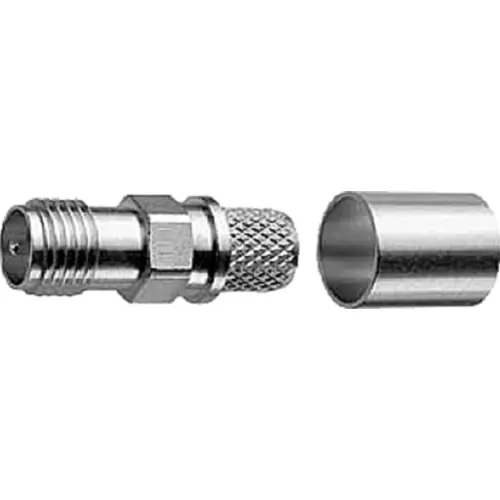 R-SMA Kupplung 50 Ω, 1.5/3.8, Crimp/Crimp, gerade, 100024764 Zertifiziert