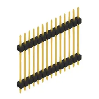 Stiftleiste, 14-polig, RM 2.54 mm, gerade, schwarz, 10056815 Meistverkauft