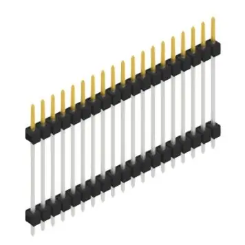 Stiftleiste, 19-polig, RM 2.54 mm, gerade, schwarz, 10056822 Sofort Bestellen