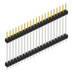 Stiftleiste, 21-polig, RM 2.54 mm, gerade, schwarz, SL522321S Top-Preis
