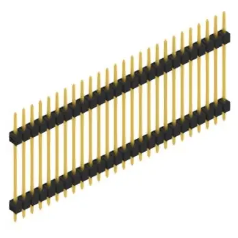 Stiftleiste, 26-polig, RM 2.54 mm, gerade, schwarz, 10056827 Echt