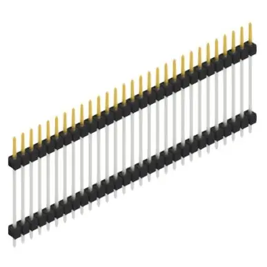 Heißes Angebot Stiftleiste, 29-polig, RM 2.54 mm, gerade, schwarz, SL522329S