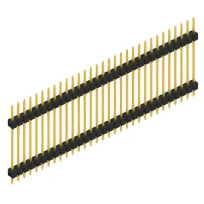 Stiftleiste, 31-polig, RM 2.54 mm, gerade, schwarz, SL522331G Preisreduziert