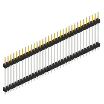 Stiftleiste, 33-polig, RM 2.54 mm, gerade, schwarz, SL522333S Super-Preis