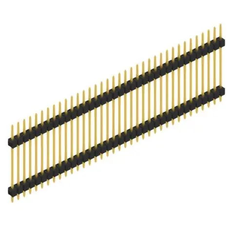 Neue Ware Stiftleiste, 36-polig, RM 2.54 mm, gerade, schwarz, 10056828