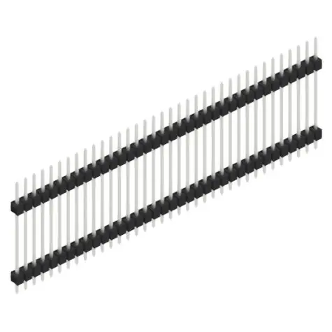 Stiftleiste, 36-polig, RM 2.54 mm, gerade, schwarz, 10056831 Direkt Vom Hersteller