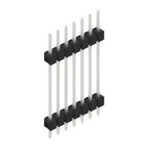 Stiftleiste, 7-polig, RM 2.54 mm, gerade, schwarz, 10056806 Sonderaktion