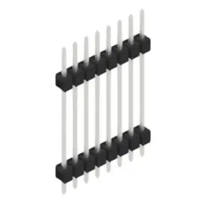Stiftleiste, 8-polig, RM 2.54 mm, gerade, schwarz, 10056809 Mega-Angebot