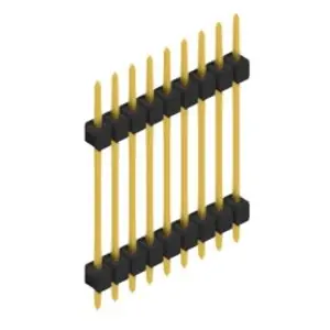 Aktuell Stiftleiste, 9-polig, RM 2.54 mm, gerade, schwarz, SL52239G