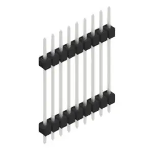 Stiftleiste, 9-polig, RM 2.54 mm, gerade, schwarz, SL52239Z Markenprodukt
