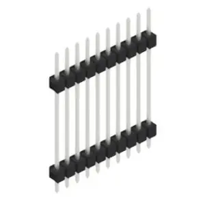 Neu Im Sortiment Stiftleiste, 10-polig, RM 2.54 mm, gerade, schwarz, 10056854