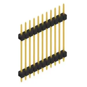 Stiftleiste, 11-polig, RM 2.54 mm, gerade, schwarz, SL523711G Billig