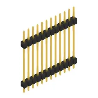 Stiftleiste, 12-polig, RM 2.54 mm, gerade, schwarz, 10056855 Nur Für Kurze Zeit
