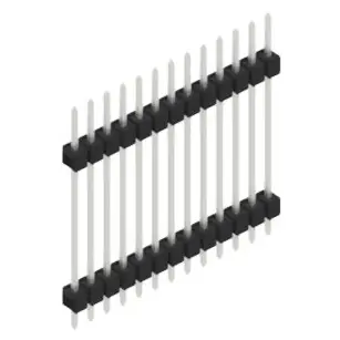 Stiftleiste, 13-polig, RM 2.54 mm, gerade, schwarz, 10056859 Knallerangebot