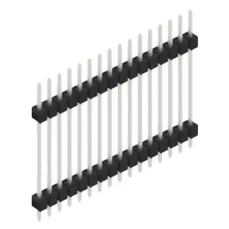 Preis Gesenkt Stiftleiste, 16-polig, RM 2.54 mm, gerade, schwarz, 10056862