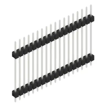 Meistverkauft Stiftleiste, 18-polig, RM 2.54 mm, gerade, schwarz, SL523718Z