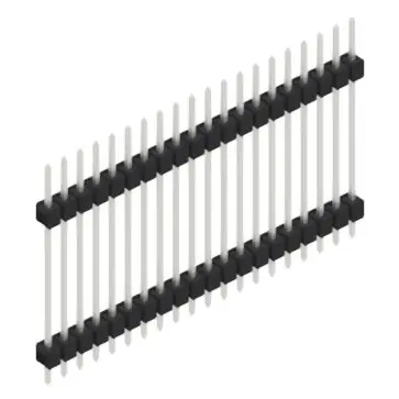 Stiftleiste, 20-polig, RM 2.54 mm, gerade, schwarz, 10056866 Billig