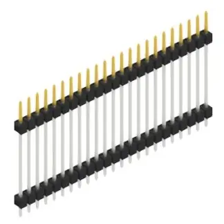 Top-Preis Stiftleiste, 23-polig, RM 2.54 mm, gerade, schwarz, SL523723S