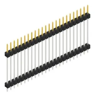 Stiftleiste, 24-polig, RM 2.54 mm, gerade, schwarz, SL523724S Ausverkauf