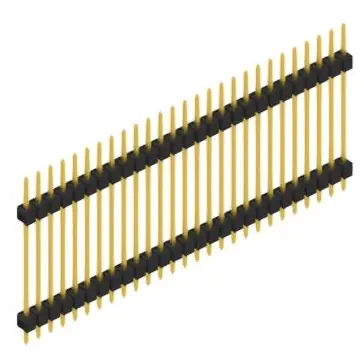 Sofort Bestellen Stiftleiste, 27-polig, RM 2.54 mm, gerade, schwarz, SL523727G